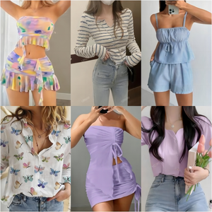 Lote de Ropa Usada para Mujer: Vestidos, Camisetas, Blusas, Pantalones, Faldas y <span class=keywords><strong>Conjuntos</strong></span> de Estilos Variados - Product Image 2