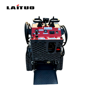 Mini-chargeuse compacte multifonctionnelle LaiTuo Chine, sur chenilles hydrauliques, petite pelle coulissante robuste - Product Image 2