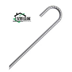 גן הימור קרקע מגולוון פלדה l צורה rebar הימור - Product Image 2