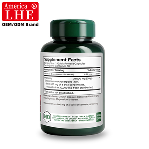Complément de concentré de canneberge Shecome de haute qualité, vitamine C, santé des voies urinaires, 120 capsules de concentré de canneberge - Product Image 5
