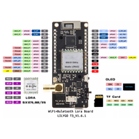 Placa de Desarrollo LoRa32 ESP32 con Pantalla Digital OLED de 0.96 Pulgadas (Computadora de Placa Única) Módulo Inalámbrico WIFI SMA