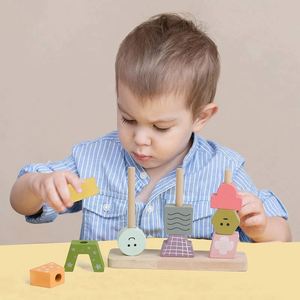 Cpc Ce En71 Baby Educational Natural Wood Toy <b>Creative</b> Set for Kids Montessori Wooden Building Blocks - Product Image 2