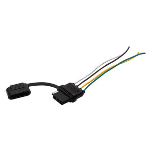 4 Pin <b>Trailer</b> Socket Us1411 20cm With Waterproof Cover For <b>Car</b> Use Plastic Material Ip66 Rated Voltage 12 V - Product Image 1