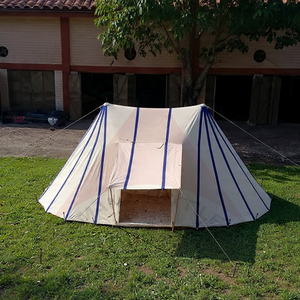 Tienda de Campaña de Lona de Dos Postes con Forma de Campana, Fabricada a Medida con Tela de Algodón de Primera Calidad para Vivir al Aire Libre - Product Image 1