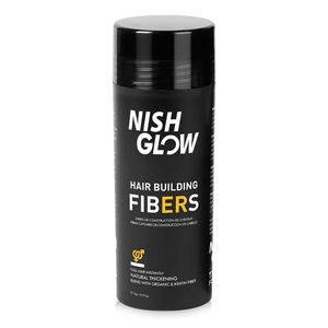NISHGLOW 27.5g Polvo de Fibra Capilar Orgánico para Rellenar Instantáneamente las Raíces del Cabello con Queratina de Algodón para Hombres y Mujeres - Product Image 1