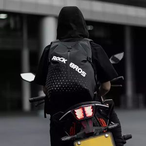 カスタムダブルショルダー防水バックパック乗馬旅行自転車オートバイヘルメットバッグバックパック - Product Image 2