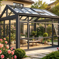 Verrière mobile rétractable HUACAI OEM pour balcon, kit en aluminium toutes saisons