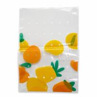 Sac d'emballage pour gâteaux aux fruits, imprimé en sérigraphie sur mesure, transparent, perforé, respirant, pochette OPP+CPP, produits frais, écologique