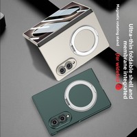 Étui de téléphone magnétique mat pour Samsung Galaxy Z Fold8 avec protection d'écran intégrée, béquille rotative à 360 degrés, coque antichoc