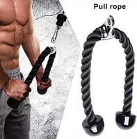Accessoires d'entraînement en nylon de haute qualité Triceps Tirez la corde pour l'entraînement de gymnastique à domicile
