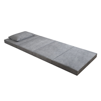 Matelas pliable en mousse à mémoire de forme moderne à quatre plis, housse lavable, fond antidérapant, meubles de maison confortables pour voiture d'appartement