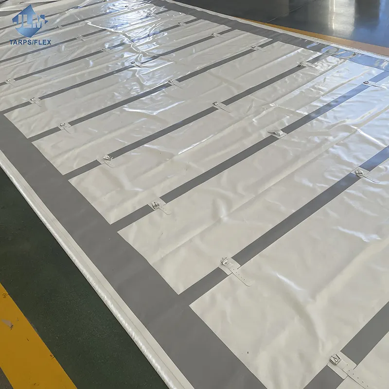 Jinlong 900 g/m2 lona de pvc estampado lado da cortina do caminhão em pvc