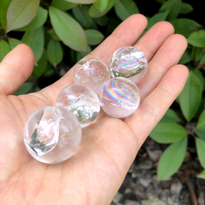Wholesale Rainbow <b>Crystal</b> <b>Ball</b> High Quality Clear Quartz Small <b>Ball</b> Spheres for Healing Decoration - Product Image 4
