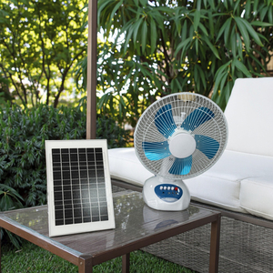 Ventilateur de refroidissement solaire à 3 vitesses, silencieux, avec commande mécanique, pour extérieur, hôtel, voiture et usage polyvalent, tête oscillante, alimentation solaire - Product Image 6