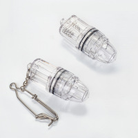 5 couleurs étanche 11cm leurre de pêche lumière goutte profonde poisson sous-marin attirant leurre coloré Flash LED appât lampe outils de pêche