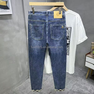 Custom OEM Jeans Vintage da <span class=keywords><strong>uomo</strong></span> a vita alta <span class=keywords><strong>pantaloni</strong></span> Harem a gamba larga <span class=keywords><strong>Cargo</strong></span> Jeans per <span class=keywords><strong>uomo</strong></span> Streetwear stile Hip Hop per la primavera inverno - Product Image 5