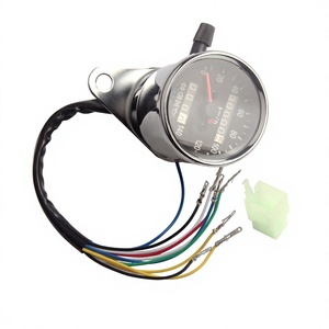 Tablero de Instrumentos Modificado para Motocicleta, Velocímetro y Odómetro Dual de 0-140 km/h con Señales de Giro e Indicador de Nivel de Aceite para Actualización y Reequipamiento - Product Image 2