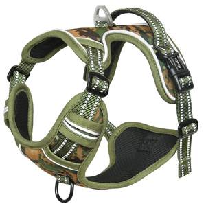 TOPBUDDY Oxford mango acolchado personalizado impermeable bulldog personalizado camuflaje estampado sin tirar arnés para perros - Product Image 6