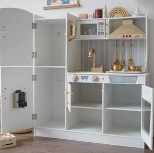 Set da Cucina Giocattolo <span class=keywords><strong>in</strong></span> <span class=keywords><strong>Legno</strong></span> Educativo <span class=keywords><strong>per</strong></span> <span class=keywords><strong>Bambini</strong></span> con Microonde Realistico con Luci e Suoni, Gioco di Ruolo <span class=keywords><strong>per</strong></span> <span class=keywords><strong>Bambini</strong></span> e Bambine - Product Image 6
