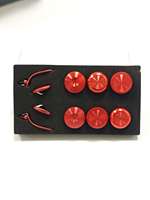 Kit de remplacement de capuchons de joysticks analogiques métalliques et de palettes arrière métalliques pour manette Staitoin5 Edge, pièces de réparation de jeu Play-S5