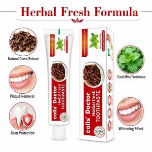 <span class=keywords><strong>Dentifrice</strong></span> Herbal Fraîcheur Menthe <span class=keywords><strong>Clou</strong></span> <span class=keywords><strong>de</strong></span> <span class=keywords><strong>Girofle</strong></span> Colls Doctor 100g – Essence Végétale Naturelle Anti-inflammatoire pour Soulager les Gonflements des Gencives – Vente en Gros - Product Image 2