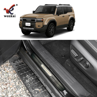 Pour Toyota Prado Land Criuser LC250 portes seuil de porte de voiture garde plaque de protection protecteur Kit de moulage accessoires de voiture 4 pièces/ensemble