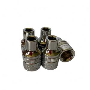 Chrom-Vanadium-Stahl 12,5mm Kurzer Sechskant-Steckschlüssel mit Spiegelpoliertem Rändelgriff für Industriewerkzeuge - Product Image 1