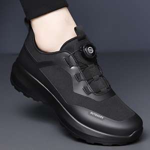 Zapatos de senderismo y escalada urbanos con hebilla giratoria para hombre, cómodos, con diseño antideslizante y cobertura para el pie, zapatos deportivos para hombre - Product Image 4