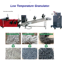 Granulateur de film plastique à basse température sans eau, petite machine de recyclage de film plastique PE/PP, pelletiseur