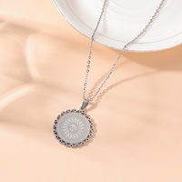Collier Pendentif en Acier Inoxydable avec Calligraphie Arabe Musulmane Allah Asma Al Husna, Bijoux de Mode Islamiques, Vente en Gros pour l'Aïd