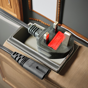 UK 3 Pin British Fused Plug Power <strong>Cord</strong> Cable IEC C13 to NEMA Female <strong>Computer</strong> <strong>AC</strong> Mains Lead 125V 10A Copper PVC 1.5M Length - Product Image 6