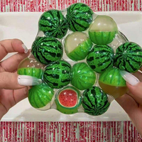 Jouet artisanal viral en forme de pastèque, balle anti-stress souple, cadeau pour enfants et adultes, jouet de bureau pour soulager le stress