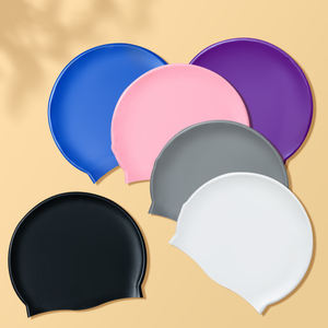 Cappello da nuoto in Silicone resistente antiscivolo per adulti con capelli lunghi, - Product Image 2