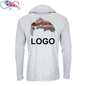 OEM 11 warna LOGO kustom pakaian memancing sejuk uv kinerja memancing hoodie upf 50 dry-fit kemeja lengan panjang - Product Image 6