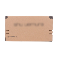 Benutzer definierte gestanzte Kraft Wellpappe Flache Liefer box Brown Kraft Wellpappe Flache Liefer box Prägung Matt Laminierung Reiß verschluss Geschenk
