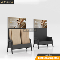 Yeks XDL270 Présentoir sur mesure moderne en métal pour panneaux de porte de placard, panneaux de couleur, conception pour salles d'exposition - Vente chaude
