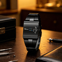 Montre à quartz pour homme, style personnalisé, nouvelle collection, ultra-fine, bracelet en acier inoxydable, résistante à l'eau, vente en gros, export