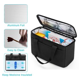 First Aid Bag Empty Small Medicine Storage Case Insulated Medication Cooler Bag Travel Pill Bottle Cooler Bag - Product Image 2