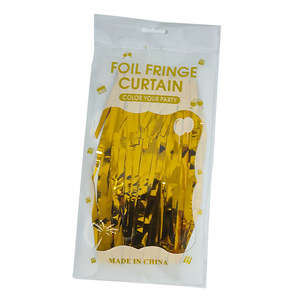 Décorations de fête d'anniversaire : Rideaux de franges métalliques en feuille de tinsel multicolores 1x2m, vente en gros à prix réduit - Product Image 5