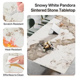 Juego <span class=keywords><strong>de</strong></span> mesa <span class=keywords><strong>de</strong></span> <span class=keywords><strong>comedor</strong></span> <span class=keywords><strong>de</strong></span> mármol con marco dorado moderno, muebles <span class=keywords><strong>de</strong></span> lujo <span class=keywords><strong>de</strong></span> 8 asientos, mesa <span class=keywords><strong>y</strong></span> <span class=keywords><strong>sillas</strong></span> rectangulares <span class=keywords><strong>de</strong></span> piedra sinterizada para <span class=keywords><strong>comedor</strong></span> - Product Image 4