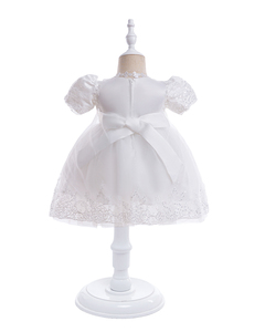 Bambine da bambino <span class=keywords><strong>abiti</strong></span> <span class=keywords><strong>eleganti</strong></span> fiori di compleanno abito da principessa da sposa vestiti di pizzo per neonato - Product Image 3