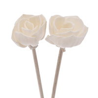 Bâtons de diffuseur de roseaux en rotin aromathérapie sans feu, décoration de salle de bains couleur primaire en forme de fleur
