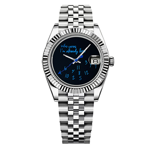 Per Chi Se Ne Frega, <span class=keywords><strong>Sono</strong></span> Già in Ritardo - Orologio Meccanico di Alta Qualità con Movimento NH35, Resistente all'Acqua, Cinturino in Acciaio Inox da 20mm, Cassa da 36mm - Product Image 2