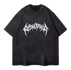 T-shirt surdimensionné respirant 100% coton unisexe 2025 été imprimé graphique Sublimation coupe ample - Product Image 4