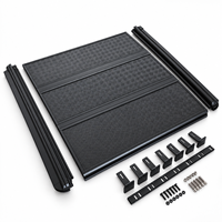 Couverture de benne rigide pliable en aluminium Mitsubishi L200 Club Cab pour pick-up avec benne de 6 pieds, couverture de benne tri-pliante