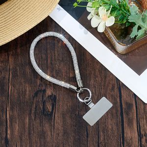 Phổ Long Lanh Rhinestone Pha Lê Kim Cương Di Động Điện Thoại Di Động Trường Hợp Keychain Dây Đeo Cổ Tay Điện Thoại Di Động Dây Buộc Vá Dây Đeo Cổ Tay Dây - Product Image 1