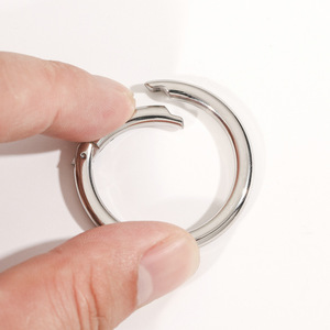 ห่วงคาราบิเนอร์แบบมีตะขอเกี่ยวโอริงมีตะขอเกี่ยวสแตนเลสทรงกลมพร้อมห่วงสปริง - Product Image 3