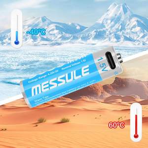 Harga pabrik baterai ukuran AA Li-ion USB isi ulang 1.5V 3000mWh 2000mAh baterai ukuran ganda untuk kamera berkedip - Product Image 3