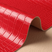 Cuir artificiel PVC mat effet crocodile en laine résistant à l'abrasion de 1,1 mm pour sacs à main et sacs souples pour femmes Y2002