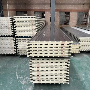 Qingliang Modern Polyurethane <strong>Sandwich</strong> Aluminum <strong>Panel</strong> <strong>Roof</strong> Warehouse Decoration, Home Use, Factory Cheapest Price - Product Image 2